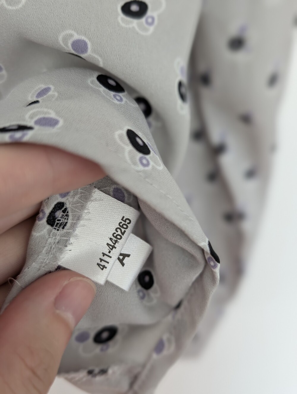 Loft Light Gray Printed Button-Down Shirt - Women - Picture 8 of 8